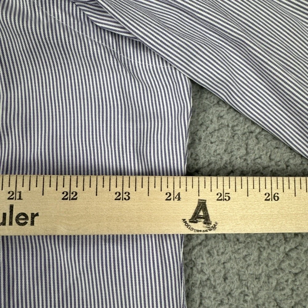Ralph Lauren Long Sleeve Button Down Shirt Men 16.5 34/35 Striped Flesh Pony